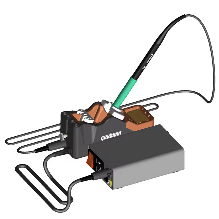 Geeboon TC22 240W Digital Soldering Station Kit with JBC-Compatible C245/C210/C115/T12 Handles, Color LCD Temperature Display, Sleep Mode for Phone Repair, BGA Rework, and Electronics Soldering