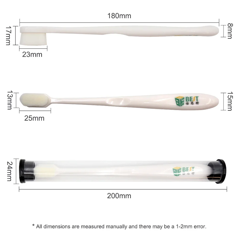 BEST Anti-Static Cleaning Brush with Soft Bristles – White ESD-Safe Dust Removal Tool for Phone Repair, PCB Cleaning, Camera Lens, and Electronics Maintenance