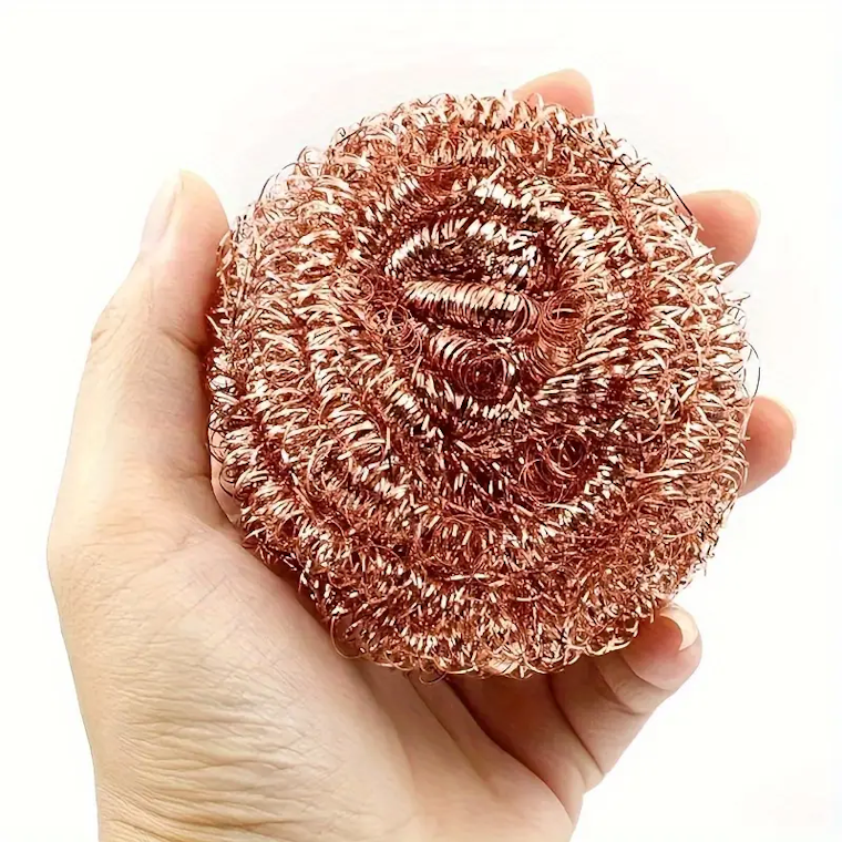 Soldering Iron Tip Cleaner with Copper Wire Ball and Metal Dross Box – 6.1cm Steel Wire Ball, Compact 6.6cm x 4.2cm Storage Tin for Solder Residue Removal and Tip Cleaning